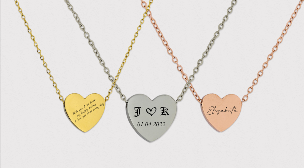 engraved necklaces